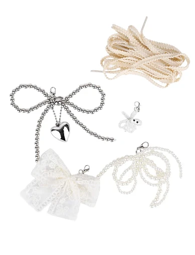 Набір прикрас для взуття підвіски з намистин та перлів(DM-5) - фото 1 - Miraton