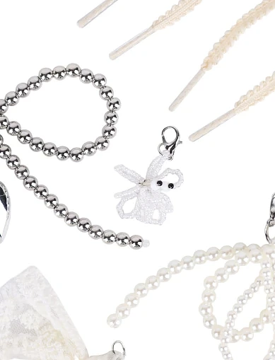 Набір прикрас для взуття підвіски з намистин та перлів(DM-5) - фото 2 - Miraton