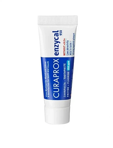 Зубная паста ферментная Enzycal 1450 ppm, 10 мл - фото 1 - Miraton