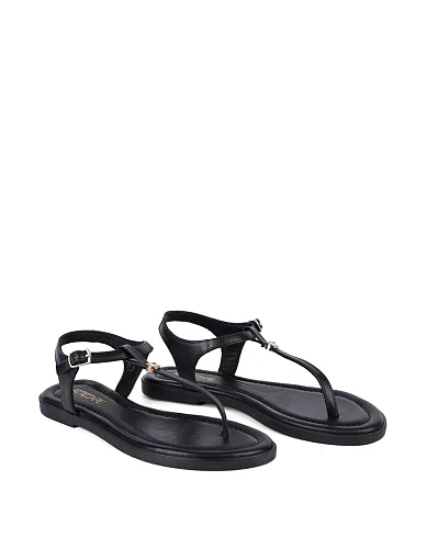 Женские сандалии Attizzare кожаные черные - фото 1 - Miraton