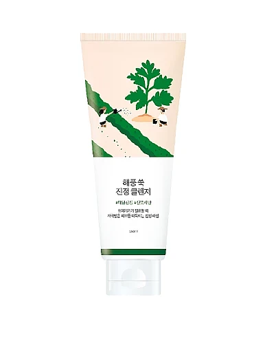 Успокаивающая очищающая пенка с морской полынью Mugwort Calming Cleanser 150 ml - фото 1 - Miraton