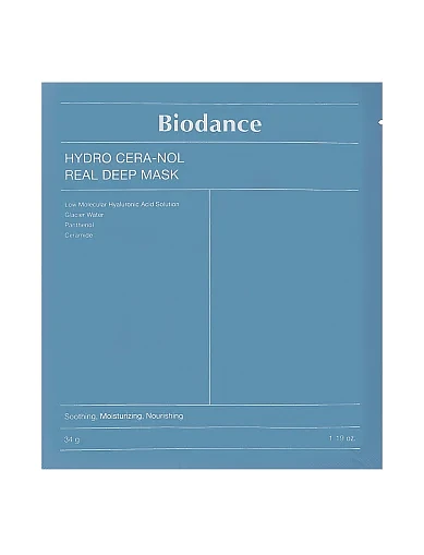 Гідрогелева нічна тканинна маска для відновлення шкіри з керамідами, пантенолом та льодовиковою водо(BIODANCE Маска гідрогел. з керамідами Hydro Cera-n) - фото 1 - Miraton