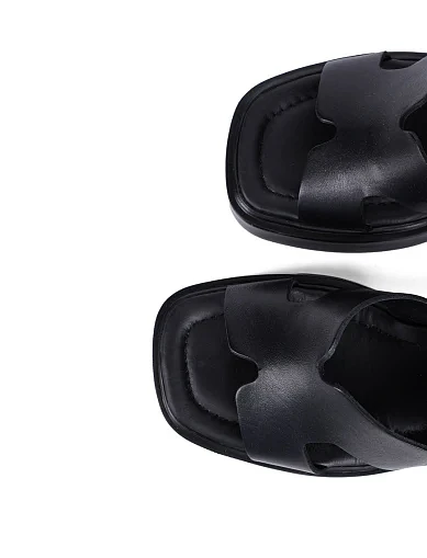 Женские босоножки Attizzare кожаные черные - фото 6 - Miraton