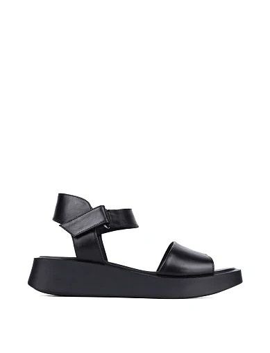 Женские сандалии Attizzare кожаные черные - фото 1 - Miraton