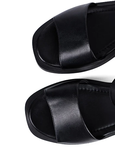 Женские сандалии Attizzare кожаные черные - фото 5 - Miraton