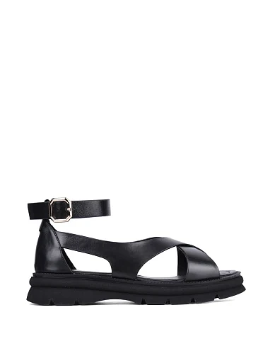 Жіночі сандалі Attizzare шкіряні чорні (135 25120) - фото 1 - Miraton