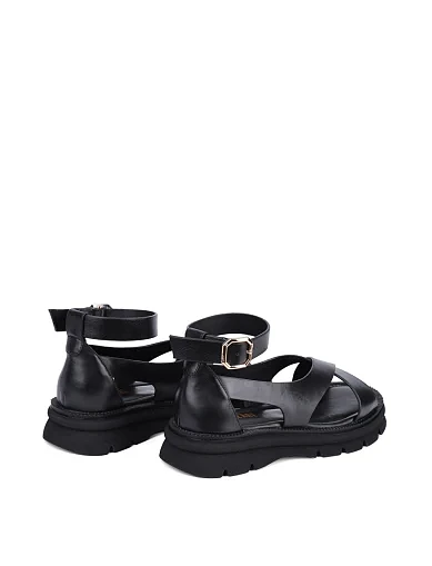 Жіночі сандалі Attizzare шкіряні чорні (135 25120) - фото 4 - Miraton