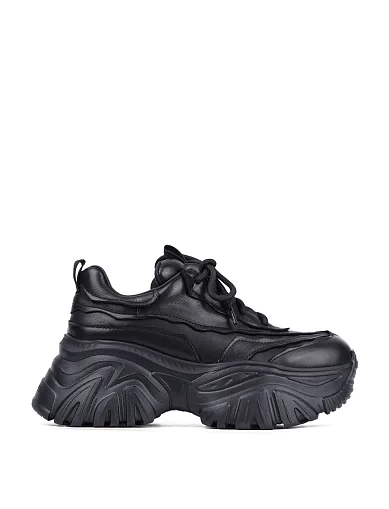 Жіночі кросівки MIRATON шкіряні чорні(399-1) - фото 1 - Miraton