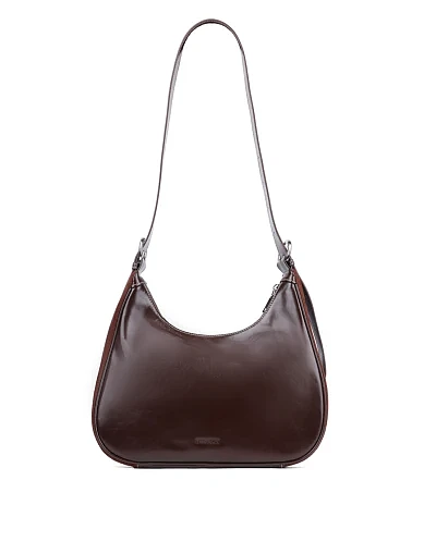 Жіноча сумка через плече MIRATON замшева коричнева(9099-1) - фото 4 - Miraton