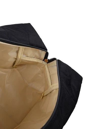 Косметичка велюрова чорна(MK-38) - фото 3 - Miraton