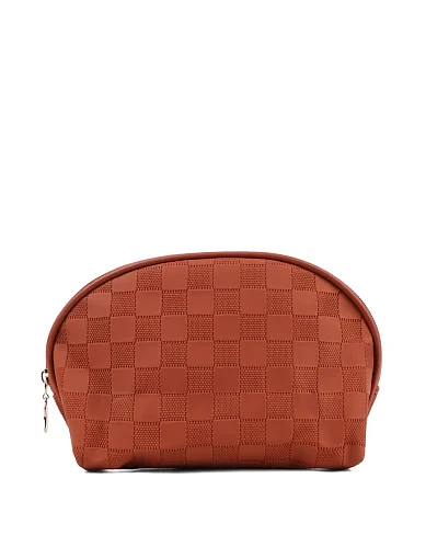 Косметичка з екошкіри кемел(PK-11) - фото 1 - Miraton