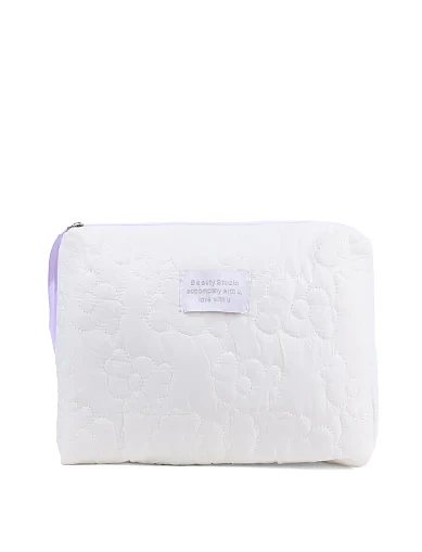 Косметичка тканинна молочна(PK-12) - фото 1 - Miraton