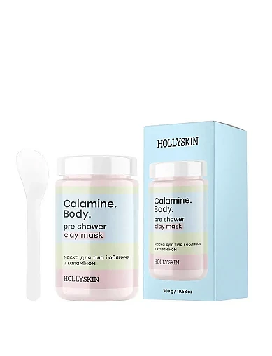 Маска для тіла і обличчя Hollyskin Calamine Body з каламіном, 300 g(Маска для тіла і обличчя Calamine. Body з каламіно) - фото 1 - Miraton