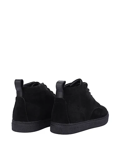 Чоловічі черевики замшеві чорні (2355DH-96-187) - фото 4 - Miraton