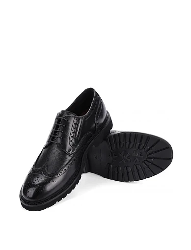 Чоловічі туфлі Miguel Miratez шкіряні чорні (9368D-10-178) - фото 5 - Miraton