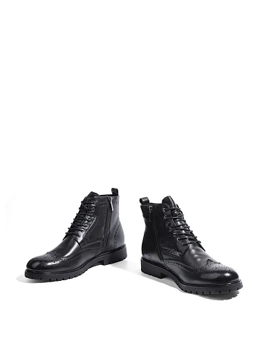 Чоловічі черевики Miguel Miratez шкіряні чорні (861X-2-A600M) - фото 2 - Miraton