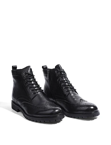 Чоловічі черевики Miguel Miratez шкіряні чорні (861X-2-A600M) - фото 3 - Miraton