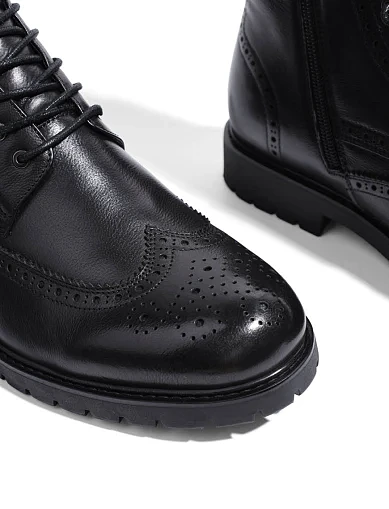 Чоловічі черевики Miguel Miratez шкіряні чорні (861X-2-A600M) - фото 5 - Miraton
