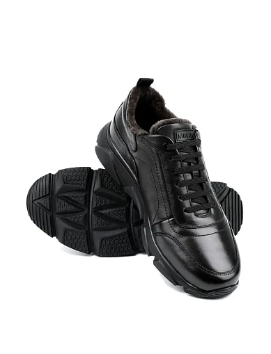 Мужские кроссовки MIRATON черные - фото 2 - Miraton