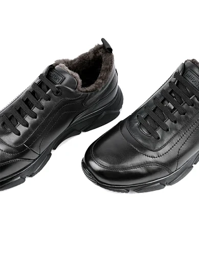 Мужские кроссовки MIRATON черные - фото 5 - Miraton