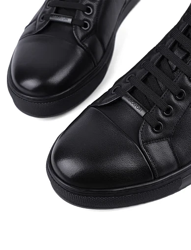 Мужские ботинки MIRATON кожаные черные - фото 5 - Miraton