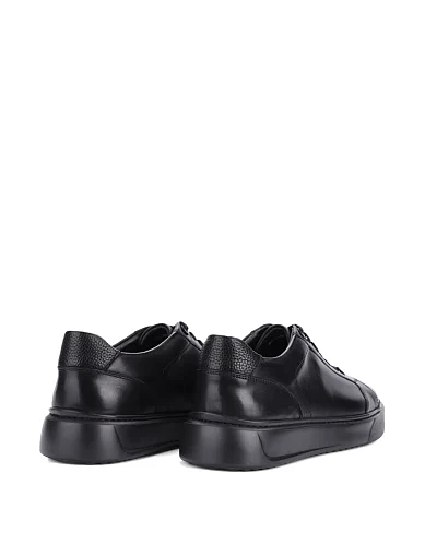 Чоловічі кеди MIRATON шкіряні чорні (M06628A-50-T10/G70) - фото 4 - Miraton