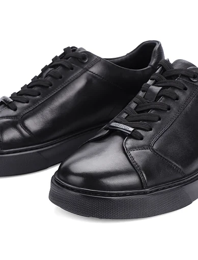 Чоловічі кеди MIRATON шкіряні чорні (M06628A-50-T10/G70) - фото 5 - Miraton