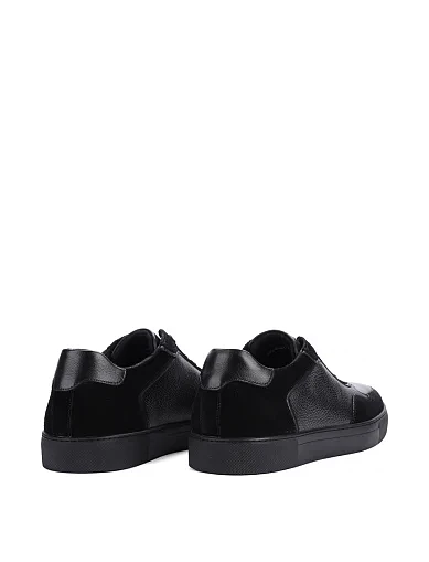 Мужские кеды MIRATON замшевые черные - фото 4 - Miraton