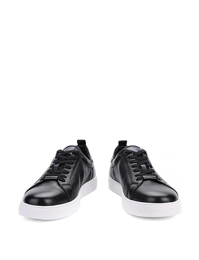 Чоловічі кеди MIRATON шкіряні чорні (M56A-88-MM3/A9) - фото 2 - Miraton