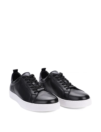 Чоловічі кеди MIRATON шкіряні чорні (M56A-88-MM3/A9) - фото 3 - Miraton