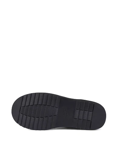 Мужские угги кожаные черные - фото 2 - Miraton