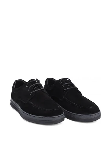 Мужские туфли Miguel Miratez замшевые черные - фото 3 - Miraton