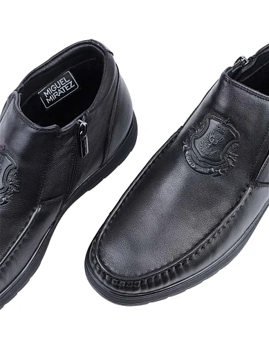 Чоловічі черевики Miguel Miratez шкіряні чорні (2222X-16-961M) - фото 5 - Miraton