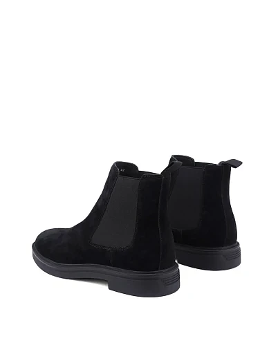 Мужские ботинки челси MIRATON замшевые черные - фото 3 - Miraton