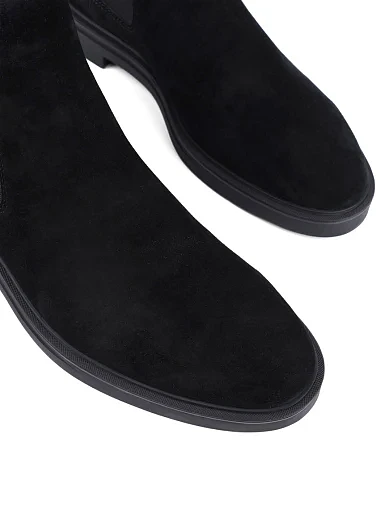 Мужские ботинки челси MIRATON замшевые черные - фото 5 - Miraton