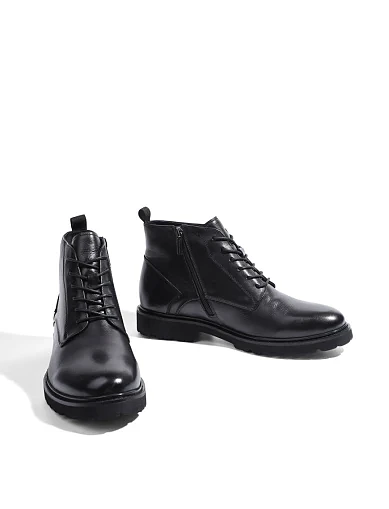 Мужские ботинки Miguel Miratez кожаные черные - фото 2 - Miraton