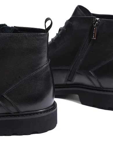 Мужские ботинки Miguel Miratez кожаные черные - фото 5 - Miraton