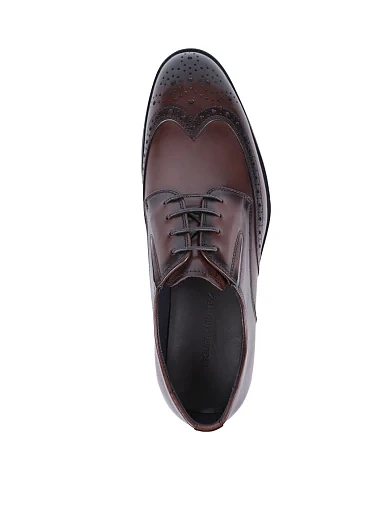 Мужские туфли Miguel Miratez кожаные коричневые - фото 2 - Miraton