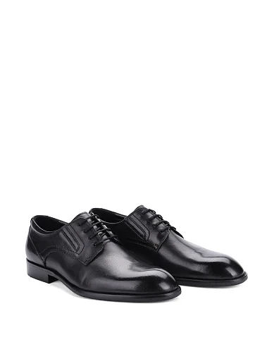 Чоловічі туфлі Miguel Miratez шкіряні чорні (1305-102A-T1) - фото 3 - Miraton