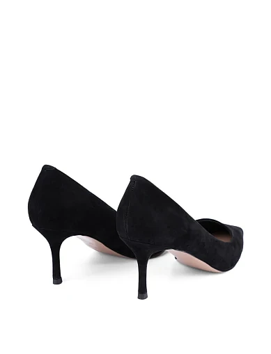 Женские туфли Mia May велюровые черные - фото 4 - Miraton