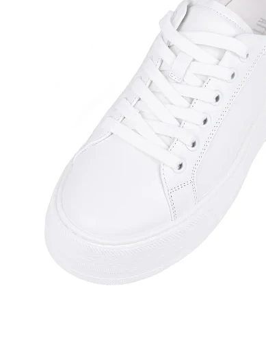 Жіночі кеди MIRATON шкіряні білі(D228-1 ОЗ 25-26) - фото 5 - Miraton