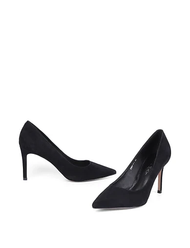 Женские туфли Mia May велюровые черные - фото 2 - Miraton