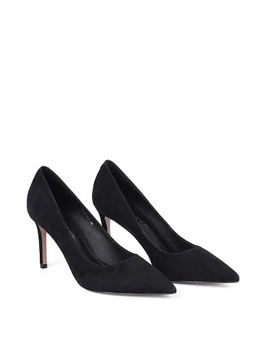 Женские туфли Mia May велюровые черные - фото 3 - Miraton