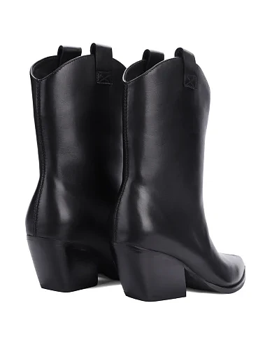 Жіночі черевики козаки MIRATON шкіряні чорні(JR886-3) - фото 4 - Miraton