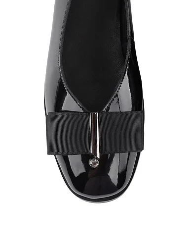 Женские балетки MIRATON лаковые черные - фото 7 - Miraton