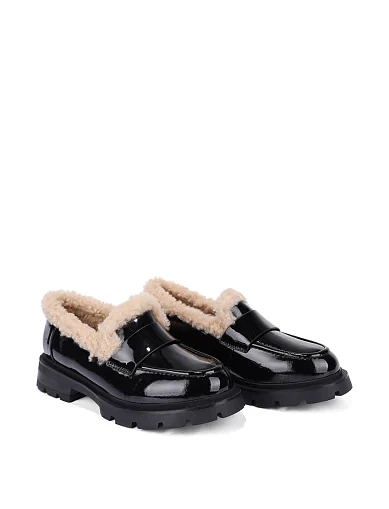 Женские туфли из наплака черные - фото 4 - Miraton