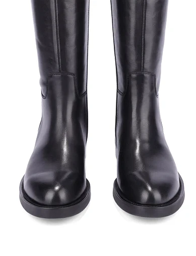 Жіночі чоботи Attizzare шкіряні чорні(A708-1626-1) - фото 2 - Miraton