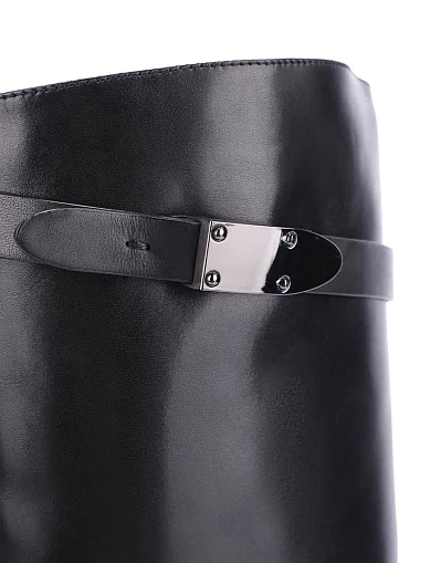 Жіночі чоботи Attizzare шкіряні чорні(A708-1626-1) - фото 5 - Miraton