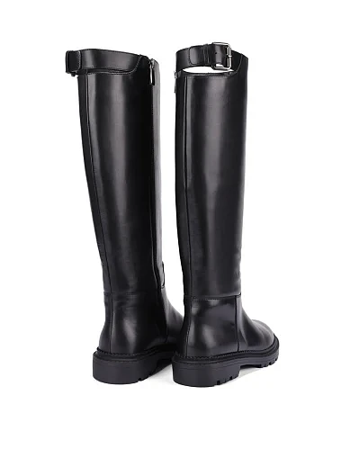 Женские сапоги Attizzare кожаные черные - фото 4 - Miraton