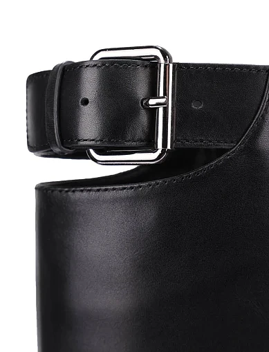 Женские сапоги Attizzare кожаные черные - фото 5 - Miraton